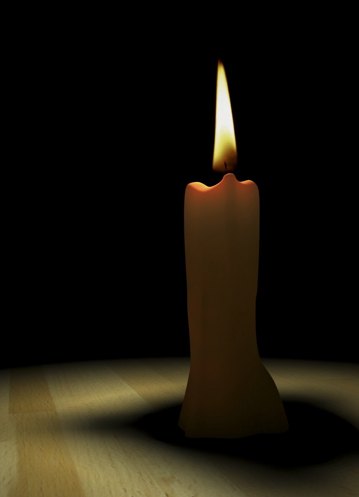 3d rendering / candle light close-up